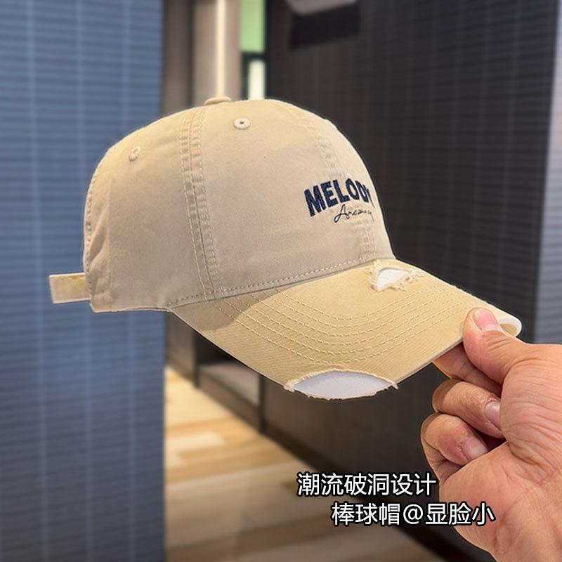 Spring and Autumn Embroidery Big Head Circumference Baseball Cap Women's Fashion Face Small Cap Men's Couple Hat