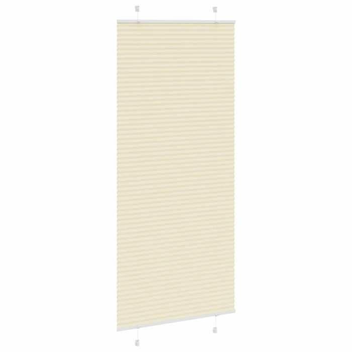 VidaXL Store Plissé Crème 85x200 Cm Largeur Du Tissu 84,4 Cm Polyester, Store Plissé De Fenêtre, Store Accordéon, Store 4015310