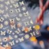 Tomoni Shell Light Nail Art Stickers: Peach Minnie & Colorful Butterfly Designs