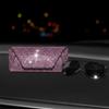 Portable Shiny Diamond Car Glasses Case Crystal Bling Rhinestone Sunglasses Box Sunglasses Storage Box Men