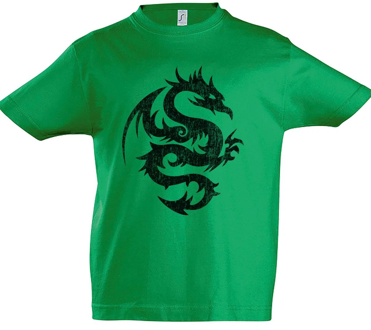 Tribal Chinese Dragon III Boys kids boys T-Shirt China Symbol Sign Tattoo Knot 150