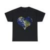 Love Earth Heart Earth Day Graphic Tee Shirt, S-5XL