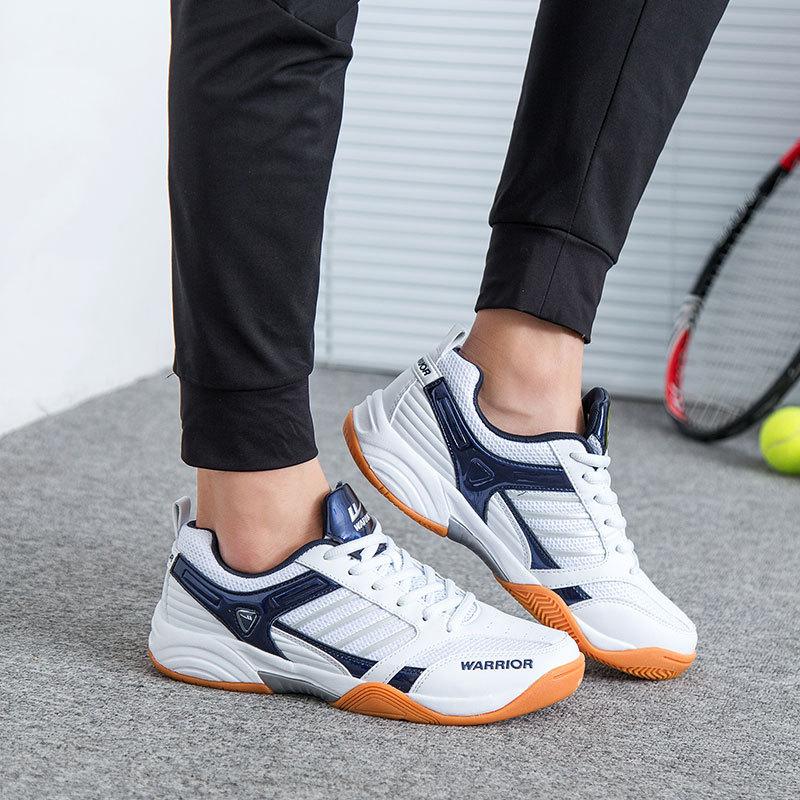 WARRIOR Men Professional Table Tennis Shoes Flexible Light Badminton Volleyball Sneakers Anti Slip Women's Sports Training