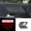 Dla Mercedes Benz Klasy B W247 - Naklejka Dekoracyjna Panelu Drzwi Przednich z Prawdziwego Włókna Węglowego Wnętrze Samochodu