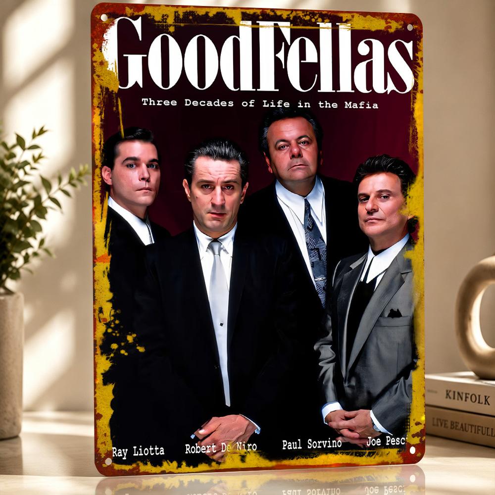 Goodfellas Movie Metal Poster Perfect Gift for Fans Lovers Customized Wall Art Metal Sign for Luxury Decoration Home Room Decor