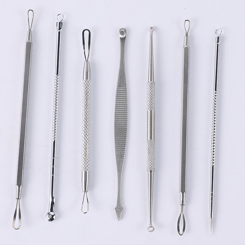 Stainless Steel Blackhead Needle & Tweezer Set for Pimples & Closed Comedones - Complete Acne Tool Kit