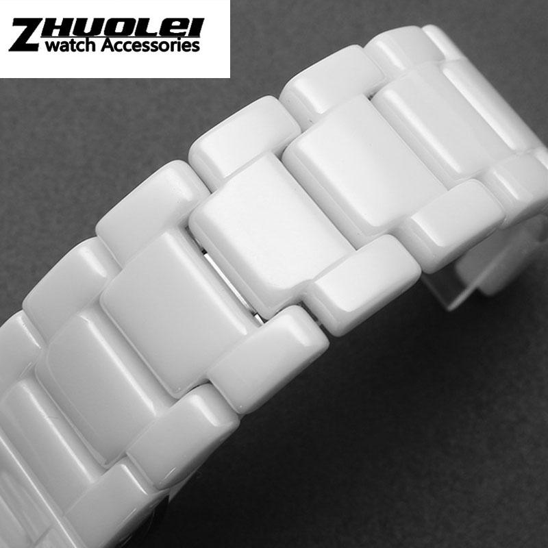high quality Ceramic watchband for GC watches band Notched ceramic bracelet fashion
