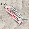 Sunproof Car Sticker 3D Metal Emblem OUTLAW Chrome Letter for Body Long-lasting Decal & Tailgate Zinc Alloy Auto Badge Waterproof Scratch-Resistant