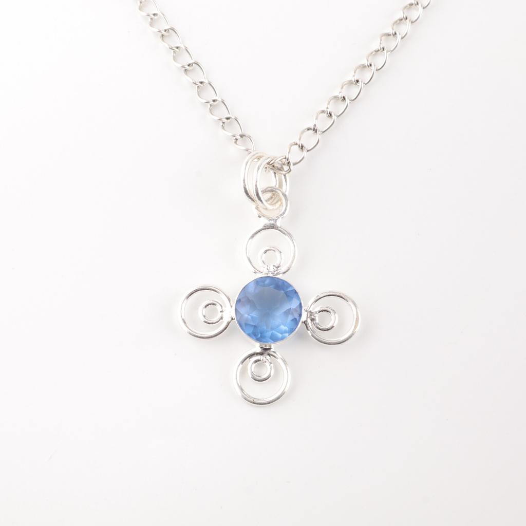 Tanzanite Gemstone 925Sterling Silver Boho Jewelry Handmade Fashionable Pendant PP-41-6