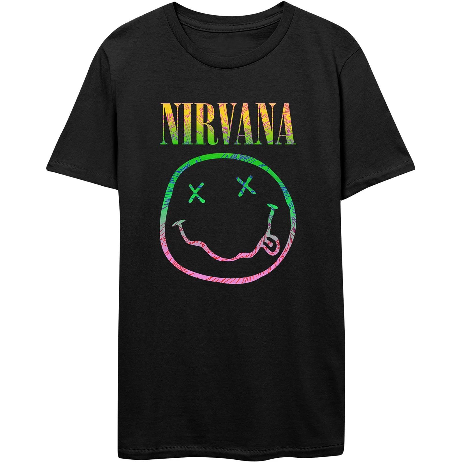 

Authentic Nirvana Sorbet Ray Smile T-Shirt S M L XL 2XL NEW 4XL