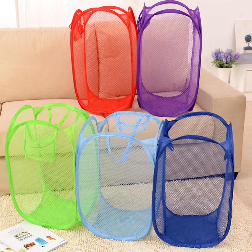 Foldable Clothes Basket Hamper Holder Large Laundry Polyester
