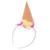 Fashionable Ice Cream Cone Headband With Pearl Cottin Filling For Costume Parties And Festive Event