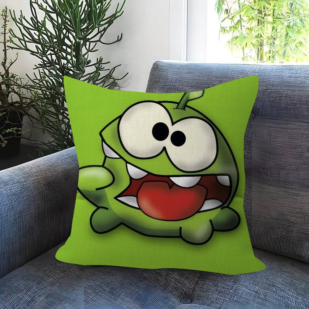 Anime O-O-Om Fun Nom Stories Maple Design Cushion Cover Happy Autumn Harvest Decor Holiday Decorati Pillow Cover