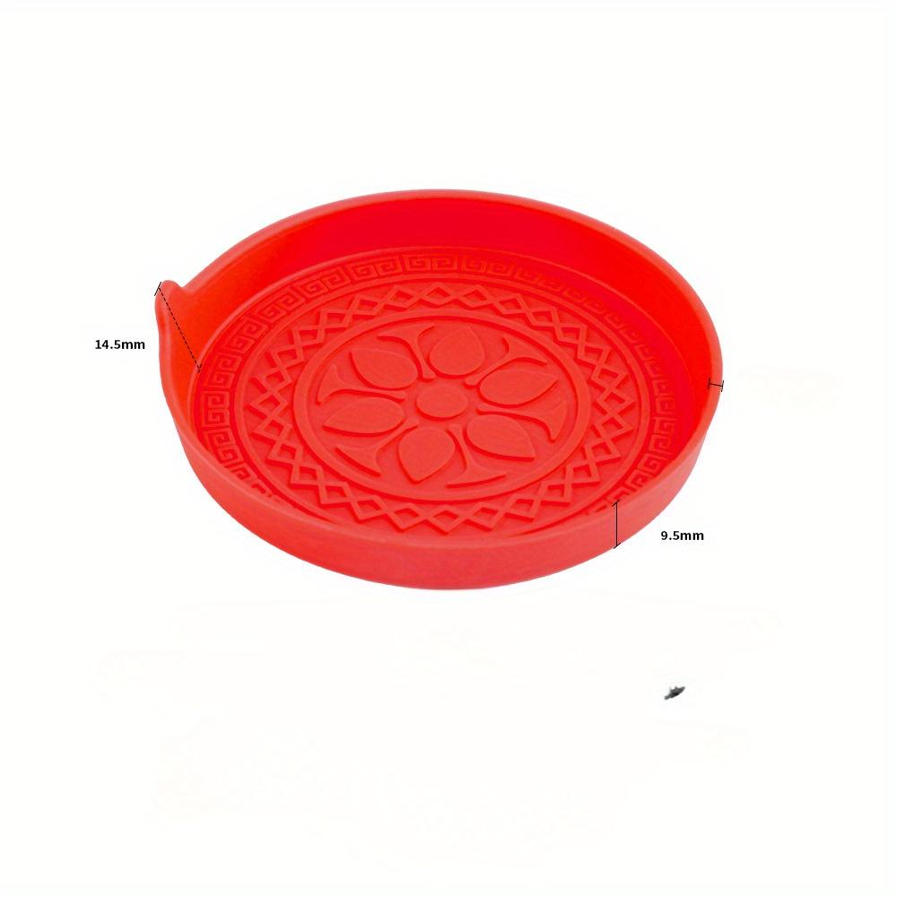 

1шт автомобильная подставка для стакана, нескользящая подставка для стакана с водой, подставка для бутылки, нескользящие силиконовые подстаканники, подстаканник для салона автомобиля красный