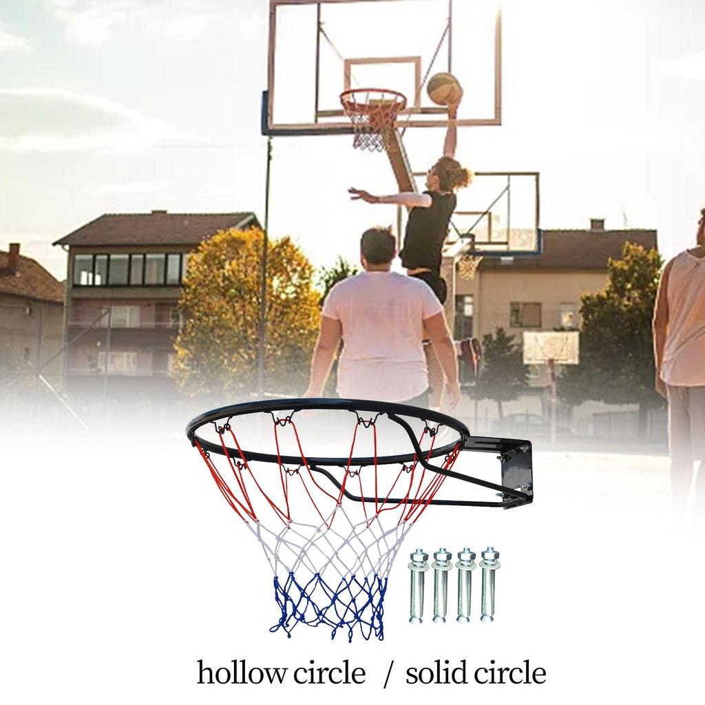 45cm Basketball Hoop for Wall Mounting with Net Sports Activities