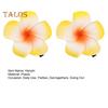 2Pcs Plumeria Flower Hairpin Non-slip Colorful Side Clips Decorative Plastic Hair Accessories for Women Girls