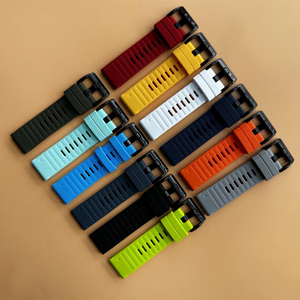 Quick Fit Strap For Garmin Fenix 8 7 7X/Epix Pro Gen 2 51mm 47mm/Enduro 2/Descent Mk3i Mk2 Silicone Original Watch Band 22mm 26mm