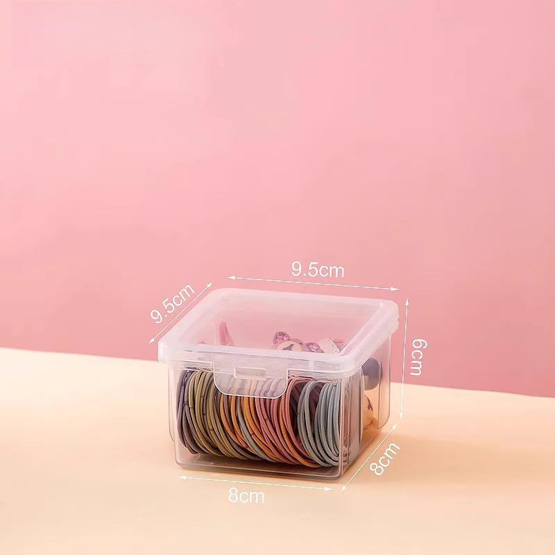 Transparent Jewelry Box for Kids' Hair Accessories: Hair Ties, Clips, Pins, Headbands, and Ornaments.