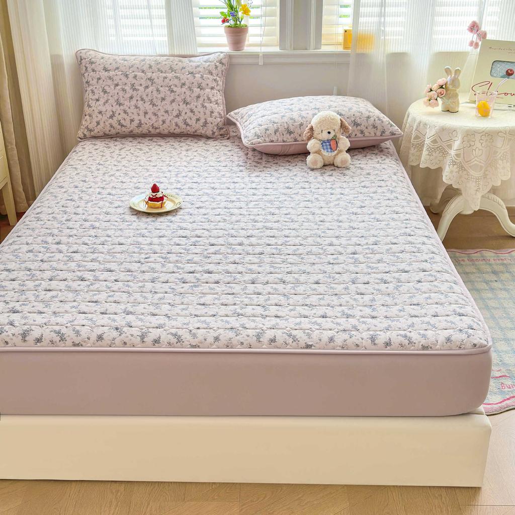 Single-piece Washed Cotton Mattress Universal in All Seasons 2026 New Padded Mattress Cover