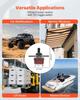 Toggle Switch, 6 Pin Momentary Polarity Reversing Toggle Switch (ON)-Off-(ON) DC 12V/30A AC 250V/15A - with Up Down Mounting Panel & Waterproof Boot