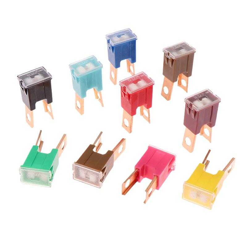 5Pcs Car Square External Plug-In Long Foot Fuses 20-120A Square Car Fuse Box Waterproof Sockets