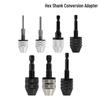 Mandrină cu schimbare rapidă 0,3-6,5 mm, cu coadă hexagonală, auto-centrantă, pentru polizor electric de 3,6 V