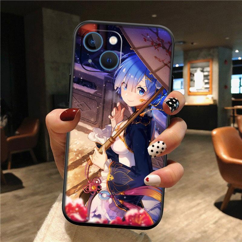 Re Zero Emilia Ram Rem New High-End Shell Phone Case for Redmi Note 13 14 Pro+ Plus A3 A3X 13X 13C 13R 14S 14C 14R