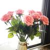 10Pcs Artificial Latex Roses Real Touch Flowers For Wedding Bridal Bouquet Home Decoration