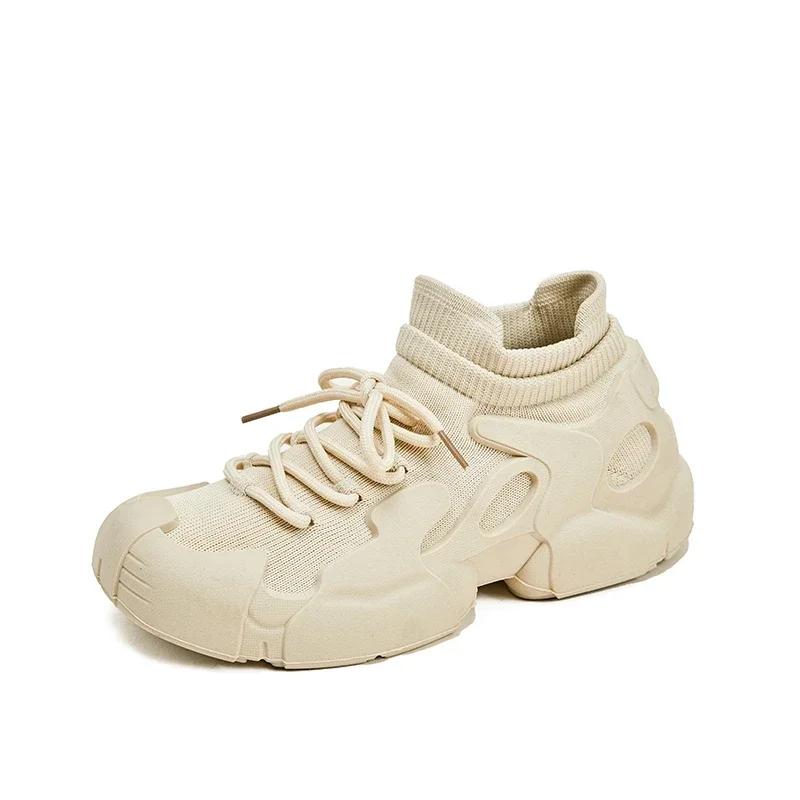 

2024 New Women s Casual Sports Shoes Breathable Color Block Knitted Socks Shoes Women s Sports Shoes Zapatos Mujer 35