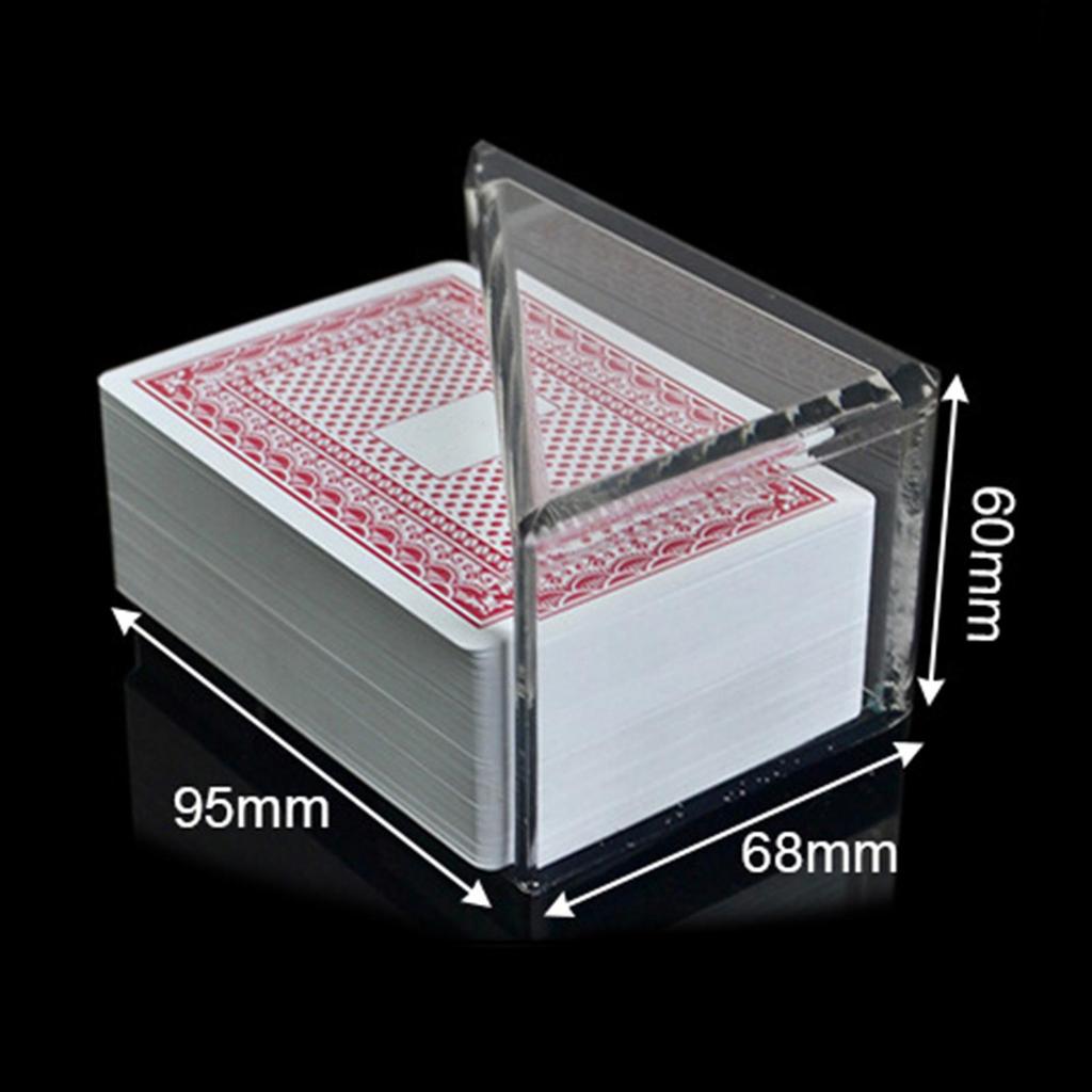 Aflegbak Transparant Acryl Zwarte Basis Bordspel voor Gokspellen