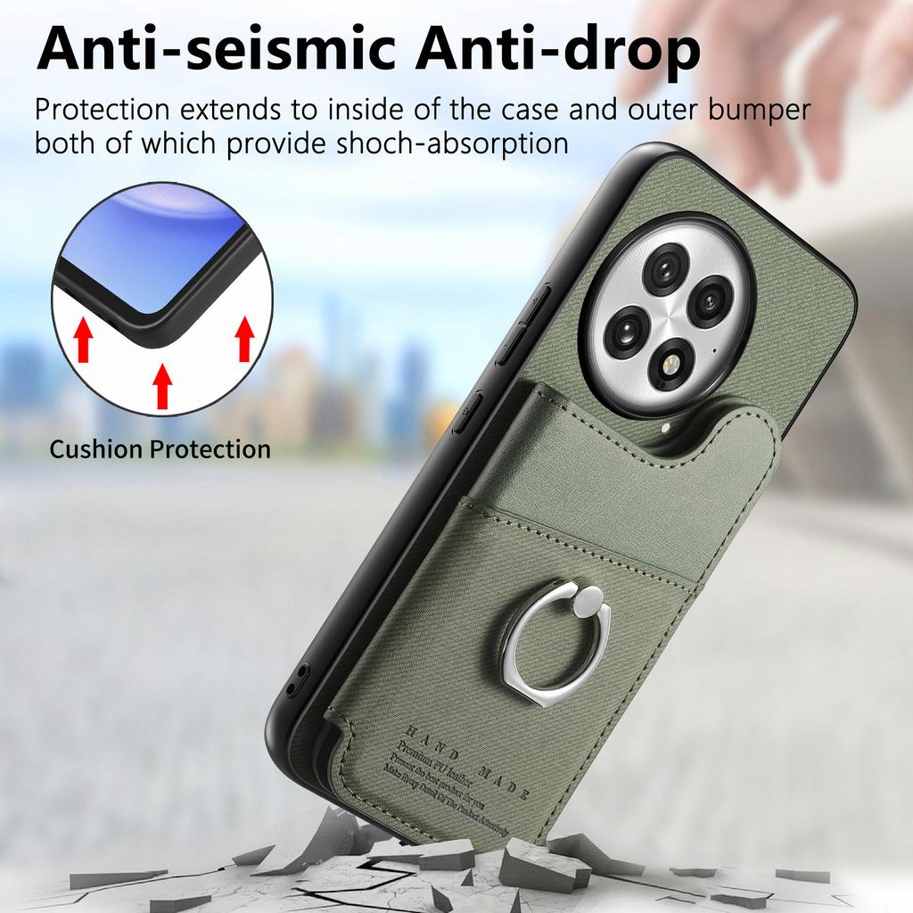 For OnePlus 13 Case with Card Holder Kickstand Leather+TPU+PC Phone Cover