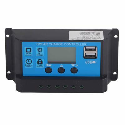 20A 12V 24V 2?Way MOS Solarladeregler PWM 3-Stufen-Batterieregler Solarpanel-Controller