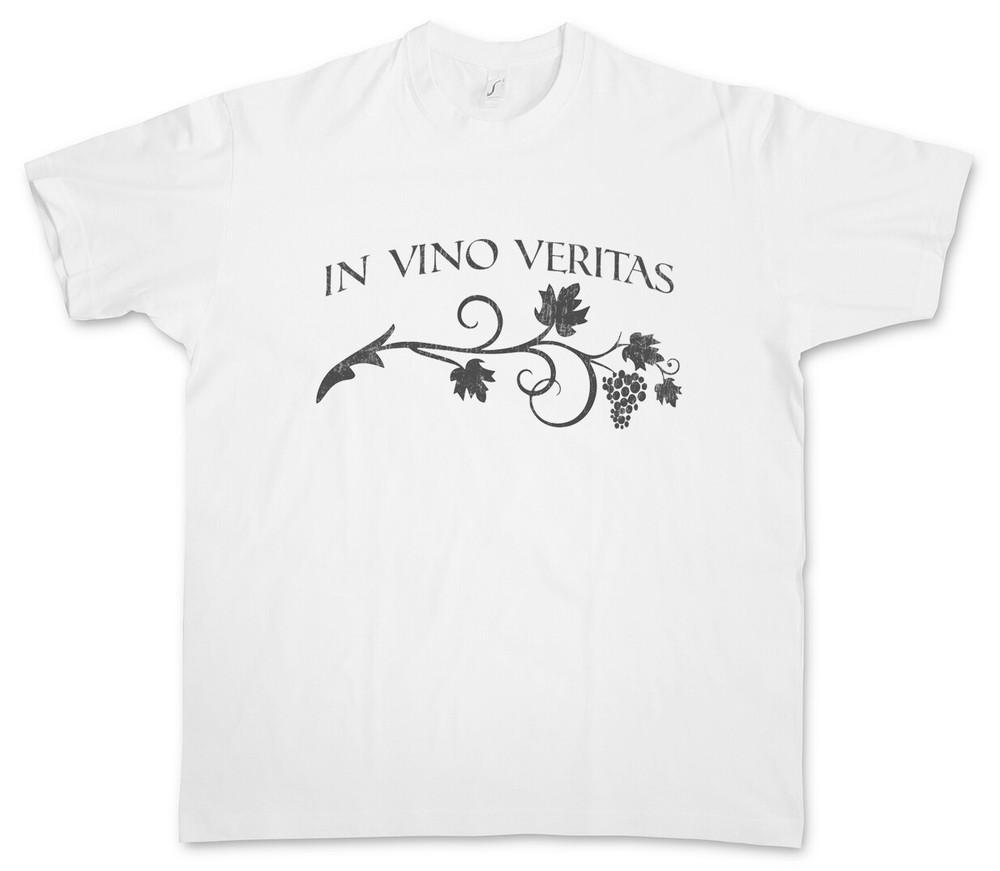 IN VINO VERITAS T-SHIRT Alkaios Quote Wine Winegrower Grape Picker Winery