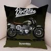 Super Soft Plush Cushion Cover  Cartoon Motorcycle Pillowcase Decor Car Printed Pillow Case for Home Sofa Children Room,(4)