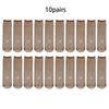10 Pairs Ultra-thin Breathable Socks Women Non-slip Transparent Elastic Socks Ladies Summer Core Wire Short Ankle Socks