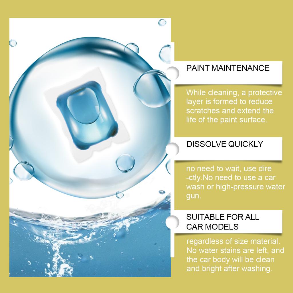 HOMONTH 20PCS Car Gel Beads Liquid Lasting Fragrance Concentrated Auto Ball Cleaner Windshield Washing Capsules Car Accessories