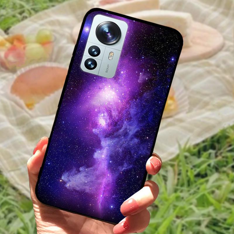 For Xiaomi Mi 12 Case 12X 12S Soft Silicone Cartoon Painted Phone Cover For Xiaomi 12 Pro Case 12S PRO Shockproof Coques Bumper