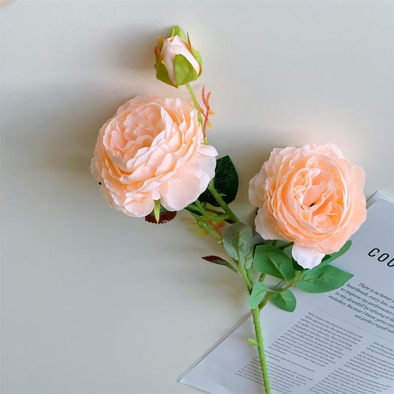 Silk High Quality Artificial Peony Bouquet Fake Flowers for Mother's Day Wedding Home Decor Realistic Floral Birthday Decors