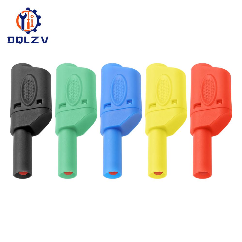 Stackable Safe 4mm Banana Plug Solder/Assembly High Quality Welding-free Connector for Multimeter