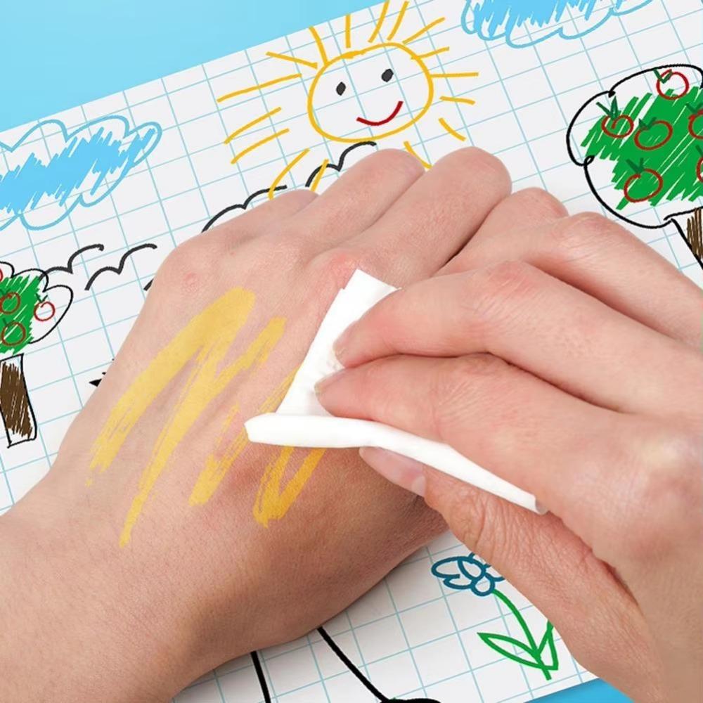 Rotate Kids Crayons 8-in-1 Pressing Crayons New Drawing Pen  Art Graffiti Set