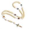 Catholic Cross Rosary Necklace Cross Pendant Beaded Necklace Religious Jewelry