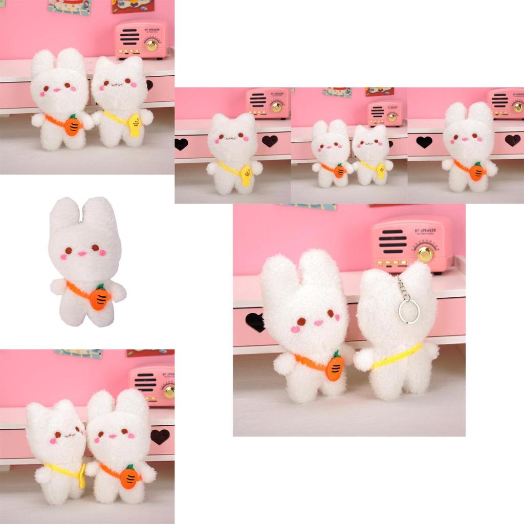 Adorable Plush Bunny And Kitty Stuffed Toys Soft Short Plush Kids Gifts