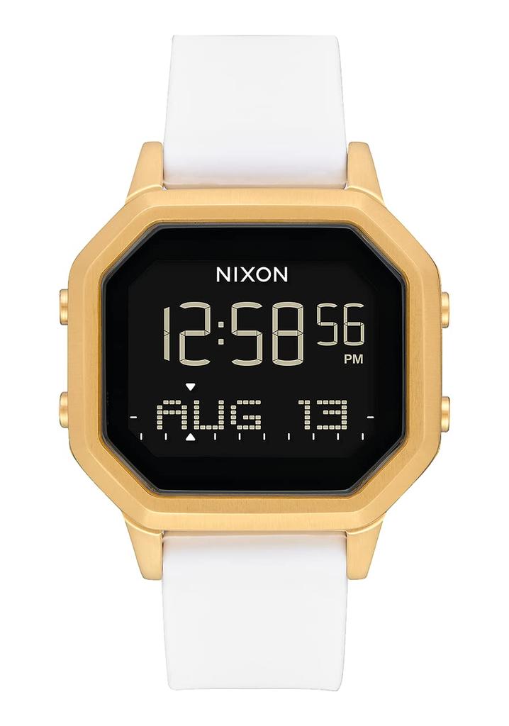 Nixon Watch Siren Stainless Steel A1211 Siren SS Wrist Watch Nixon (Black/Gold/White)