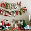 Merry Christmas Balloon Banner For Christmas Party Decorations 16inch Aluminum Foil Balloon Banner Happy New Year Decoration