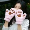 Women Bear Claw Fluffy Full Finger Winter Paw Mittens Plush Cat Claw Gloves Anime Cosplay Gloves
