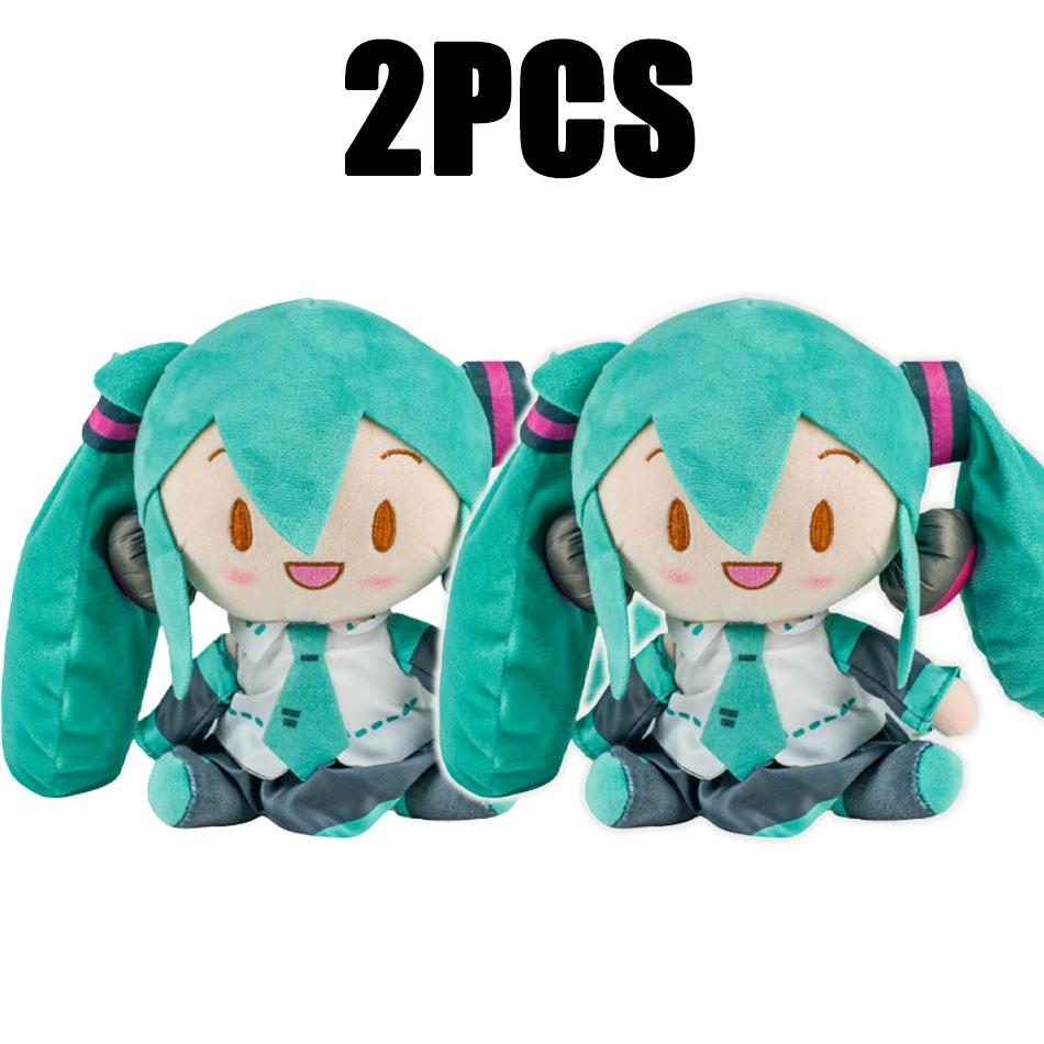 Non-Toxic Adorable Hatsune Miku Plush Fluffy Anime Stuffed Doll With Signature Pigtails Cuddly Figure For Collectors & Gift Giving