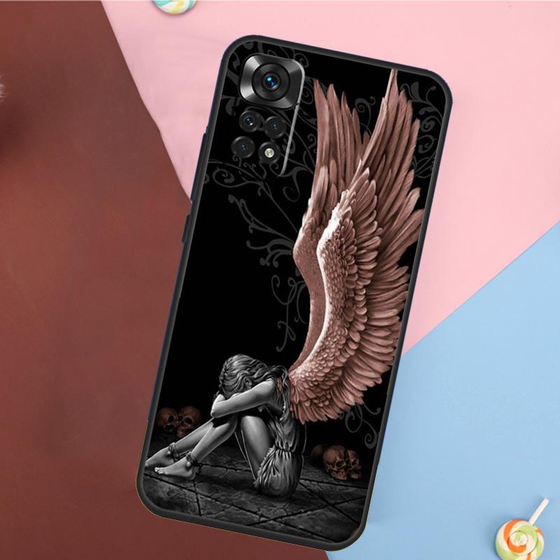 Fantasy Angel Girl Wings Case For Xiaomi Redmi Note 10 11 Pro 9 8 12 Pro Note 9S 8T 10S 11S 10C 12C 9C 9T 10A Funda