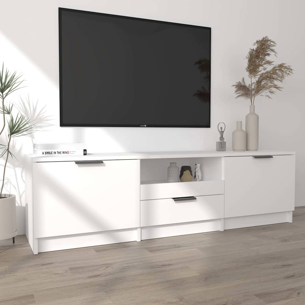 Vidaxl Szafka Pod Telewizor, Biała, 140X35X40 Cm