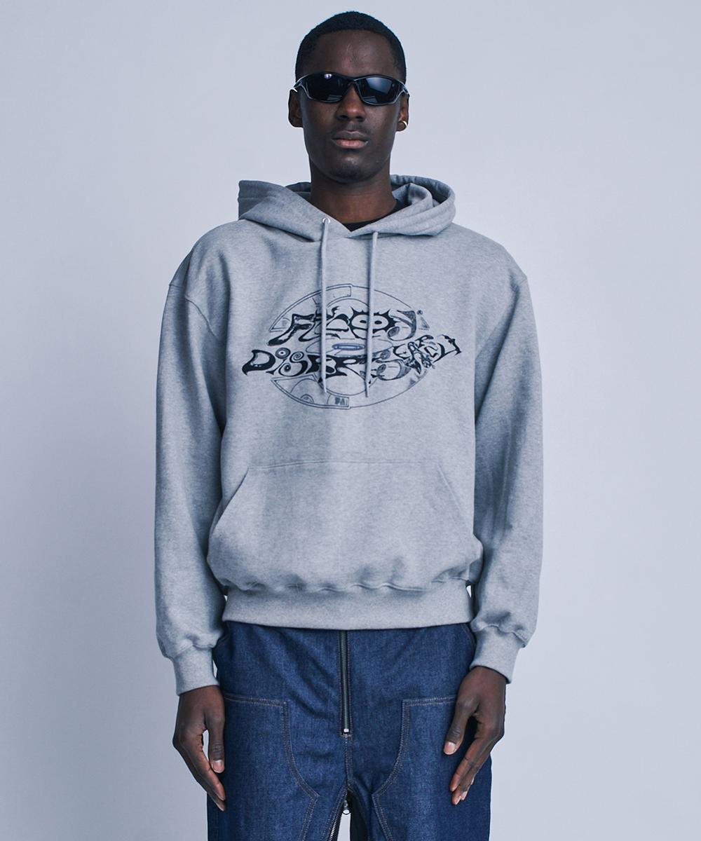 Fdr [Fdrxjogyeju Of Mpq] Vintage Lettering Hood_Melange Gray M