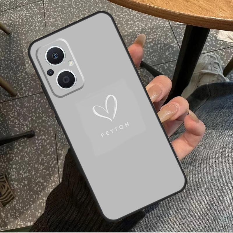 Personalized Name Pastel Case For OPPO Reno 10 Pro 4 5 6 7 8 Lite 8T 4Z 5Z OPPO Find X5 Lite X2 X3 Neo X6 Pro Cover